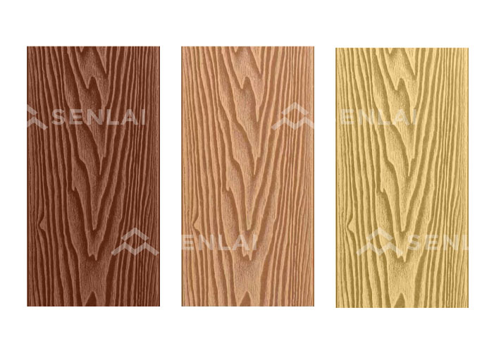 wpc decking with classic wood surface