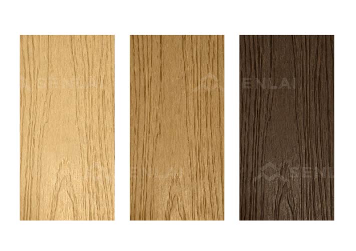 wpc decking with classic wood surface