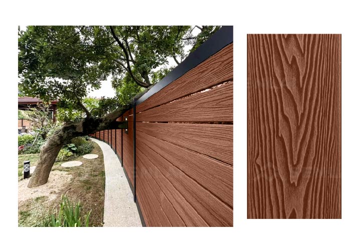 multicolor wood plastic composite deck