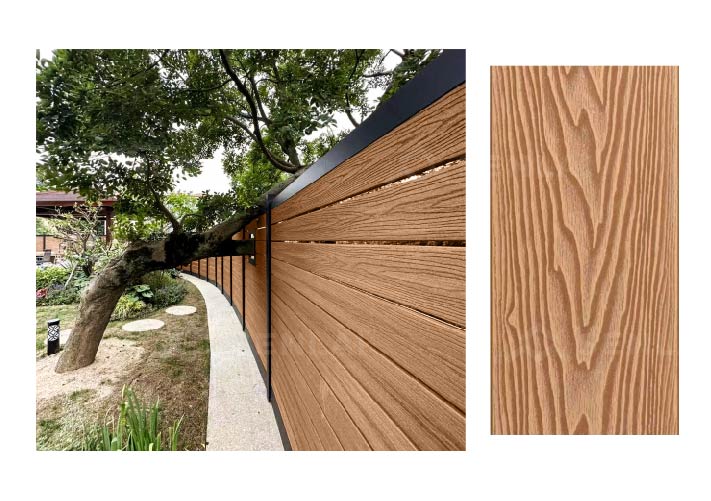 multicolor wood plastic composite deck