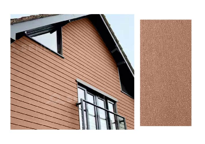 multicolor wood plastic composite deck