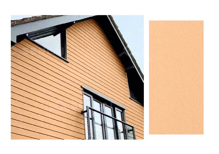 multicolor wood plastic composite deck
